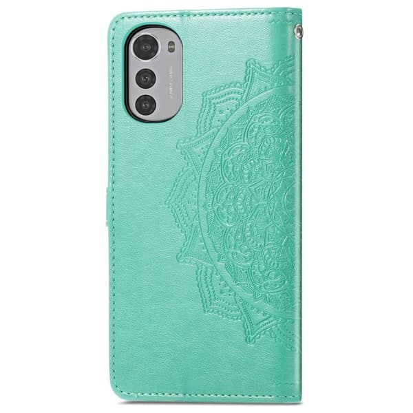 Mandala Motorola Moto E32 Flip Etui - Grøn Green