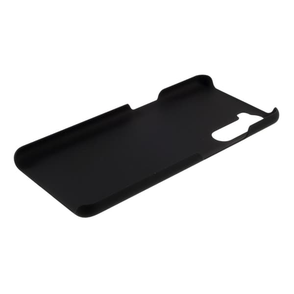 Gummibelagt hårdt PC-bagsideetui til OnePlus Nord - Sort Black