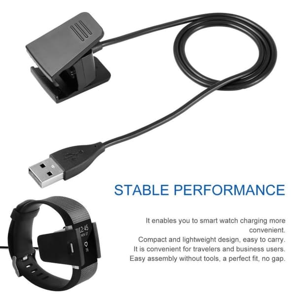 Fitbit Charge 2 USB oplader dock Black