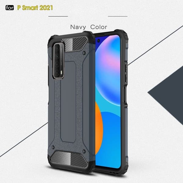 Armour Guard Etui Huawei Y7A / P Smart 2021 - Marineblå Blue