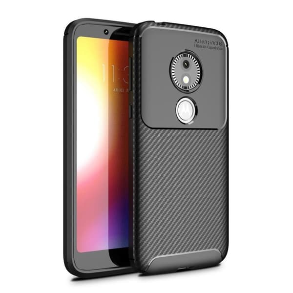 Motorola Moto E5 Play Karbonfiber Etui - Svart Black