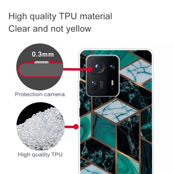 Marmormotiv Xiaomi Mix 4 skal - Smaragd Marmor Grön