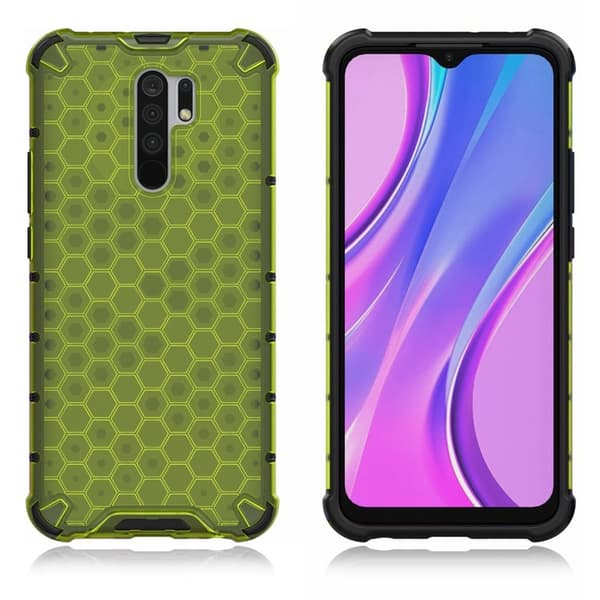 Bofink Honeycomb Xiaomi Redmi 9 Etui - Grønn Green