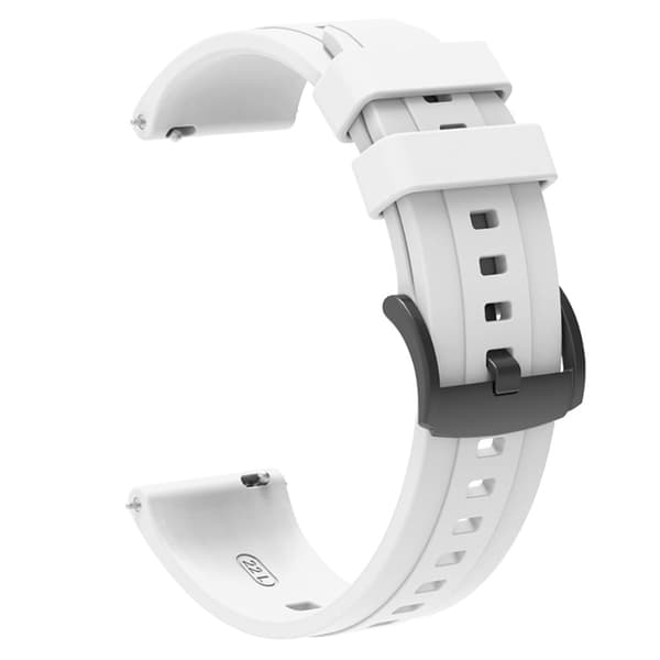 Huawei Watch GT 4 46mm Smart Watch Band 22mm Silicone Strap Replacement - Hvid White