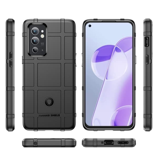 Rugged Shield OnePlus 9RT 5G skal - Svart Svart
