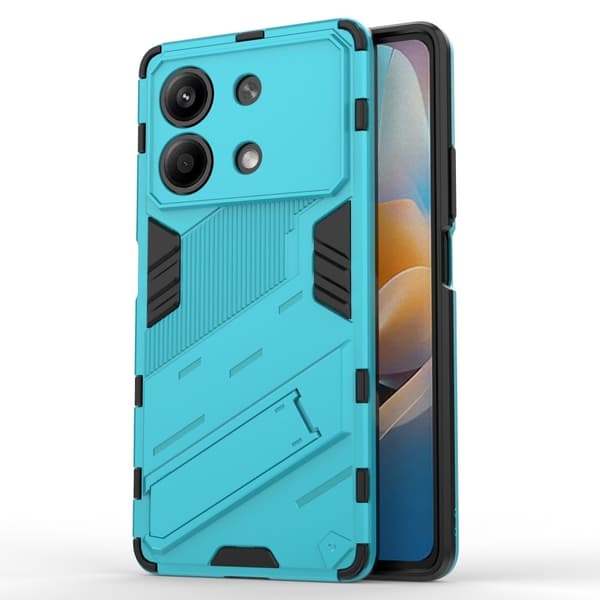 Støtsikkert hybriddeksel med et moderne preg for Xiaomi Redmi Note 13R Pro - Babyblå Blue