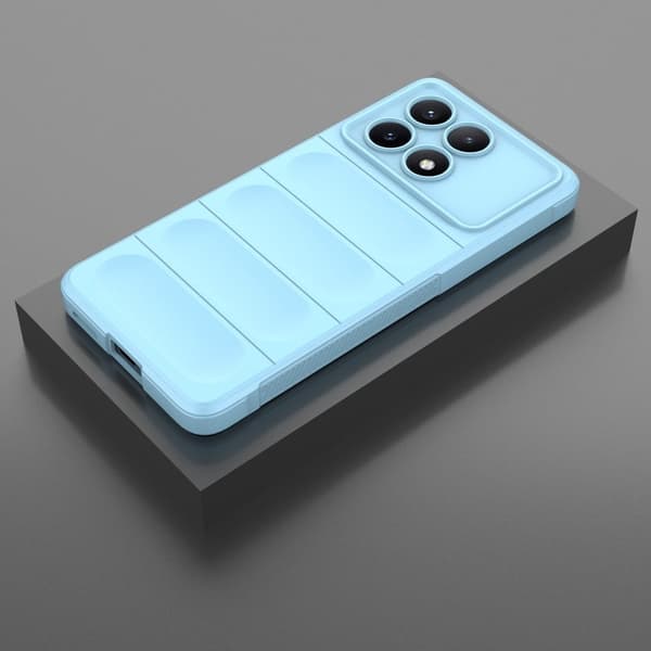 Mjukt greppformat Xiaomi Redmi K70E skal - Baby Blå Blå