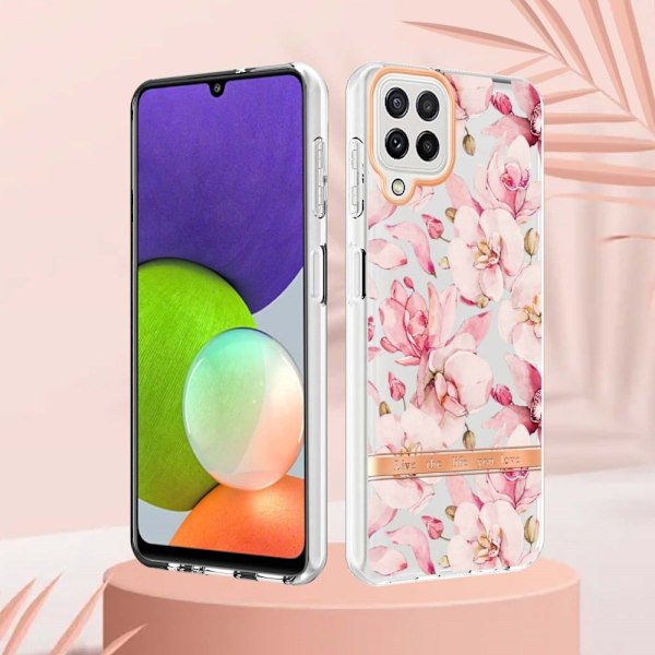 Supertyndt og slidstærkt softcover til Samsung Galaxy A22 4G / M32 - Lyserød Gardenia Pink
