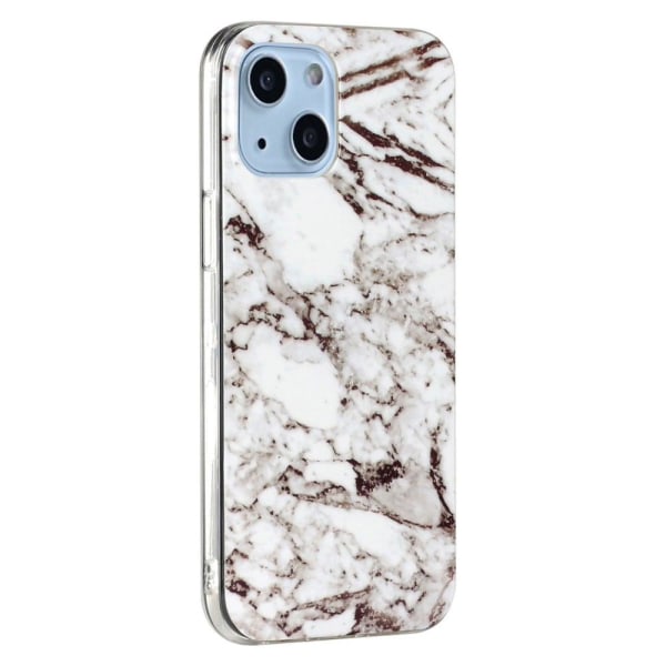 Marble design iPhone 14 Plus cover - Hvid Marmor White