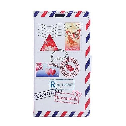 Moberg LG G4s Lær Etui - Kjærlighet Post Multicolor