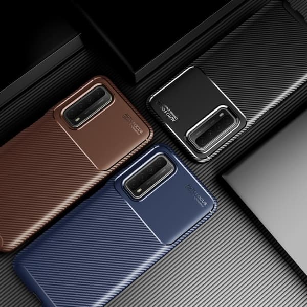 Carbon Shield Huawei Y7A / P Smart 2021 etui - blå Blue