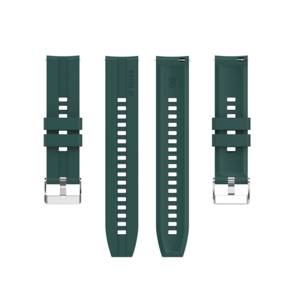 20mm silicone watchband for Amazfit GTS devices - Dark Green Grön