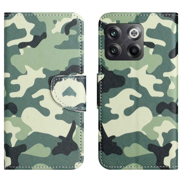 Wonderland OnePlus Ace Pro / 10t Flip Etui - Camouflage Green