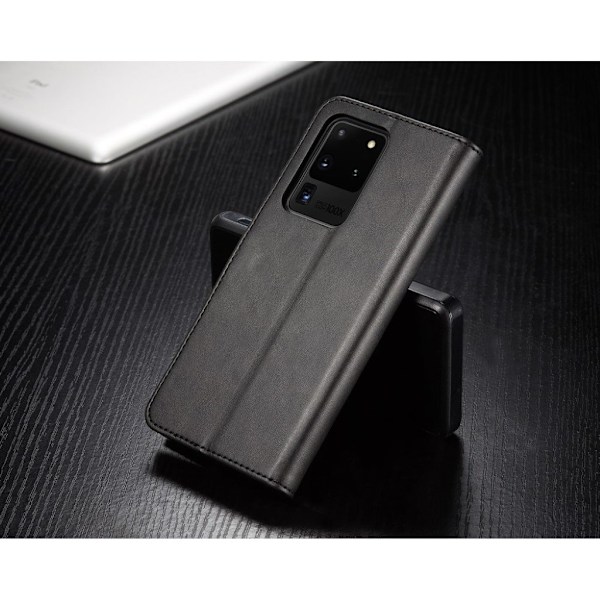 LC.Imeeke läder Samsung Galaxy S20 Ultra fodral - Svart Svart
