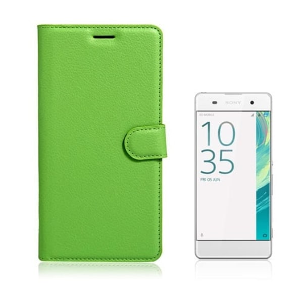 Mankell Litchi Läderfodral för Sony Xperia XA Ultra - Grön Grön