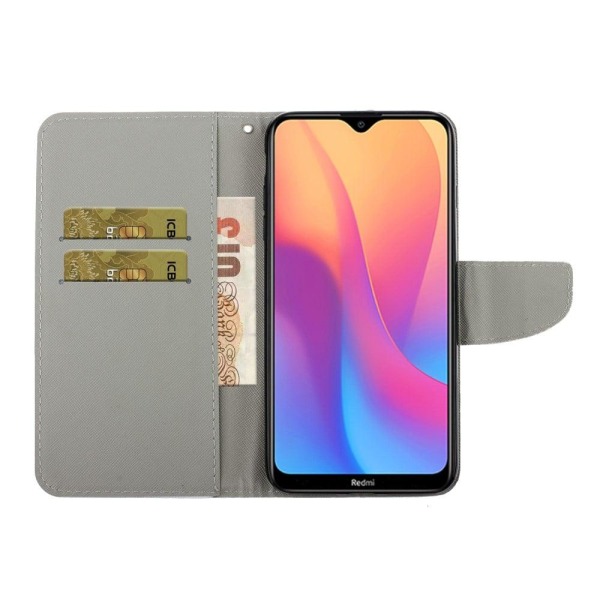 Wonderland Xiaomi Redmi 9A Flip Etui - Farvet Mønster Multicolor