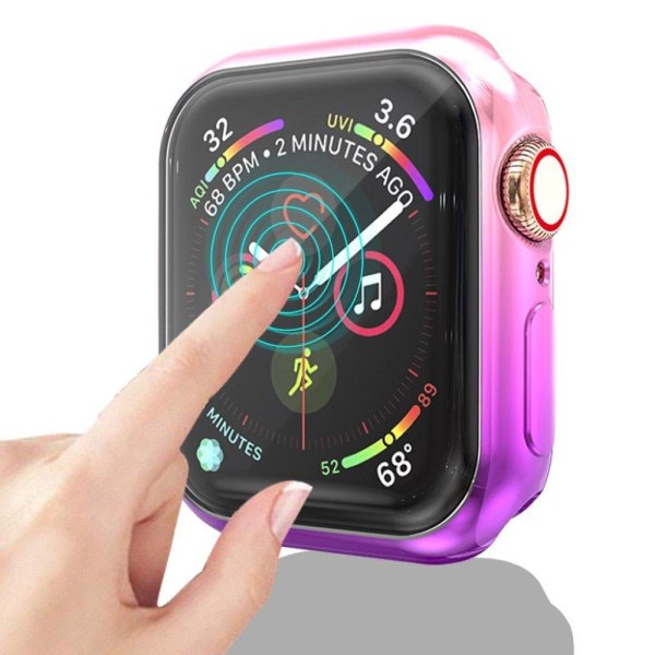 Apple Watch Series 5 44mm stylish colorful case - Pink / Purple multifärg