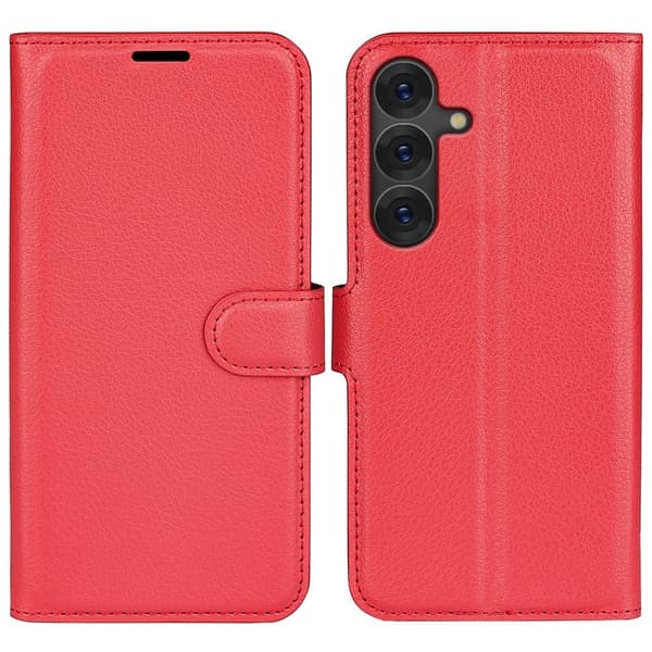 Classic Samsung Galaxy S25 Plus flip kuoret - Punainen Red