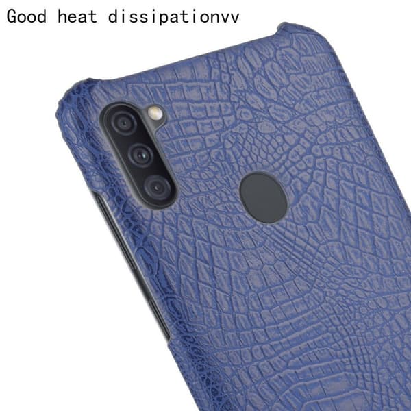 Croco kuoret - Samsung Galaxy A11 - Sininen Blue
