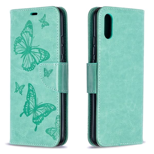 Butterfly Xiaomi Redmi 9A Flippetui - Grønn Green