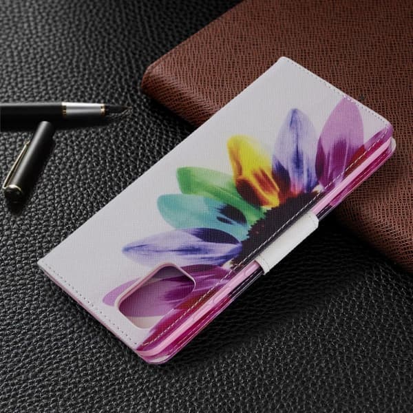 Wonderland Samsung Galaxy A71 etui – Farverige Blade Multicolor
