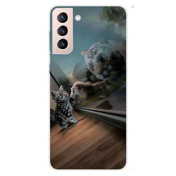 Deco Samsung Galaxy S22 Plus Suojakotelo - Mirror Kissa Multicolor