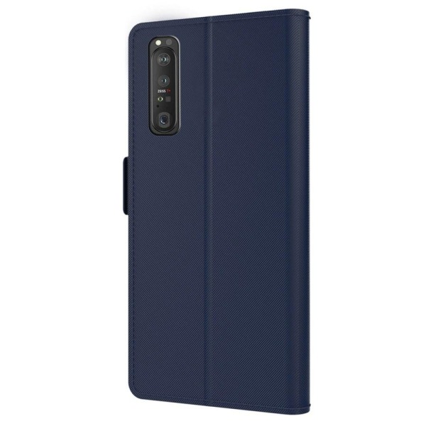 Snyggt Sony Xperia 1 III fodral med sminkspegel - Blå Blå