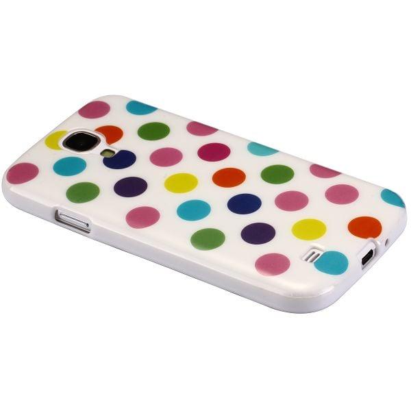 Polka Dots (Valkoinen - Monivärinen) Samsung Galaxy S4 Suojakotelo Multicolor