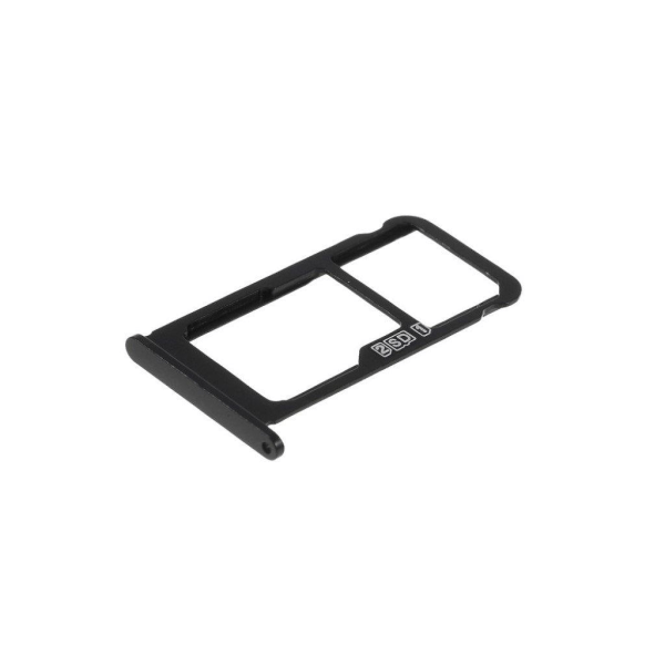 Nokia 7.1 OEM holder til dobbelt sim-kort - Sort Black