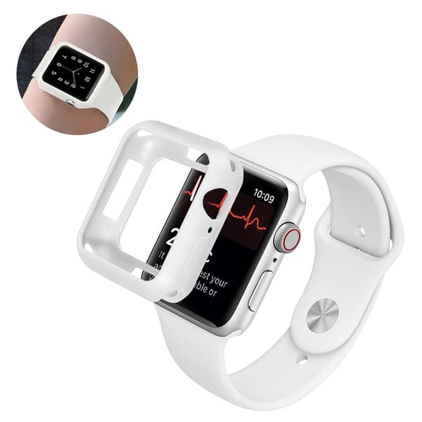 Apple Watch Series 5 44 mm slitesterk støtfangerramme - Hvit White