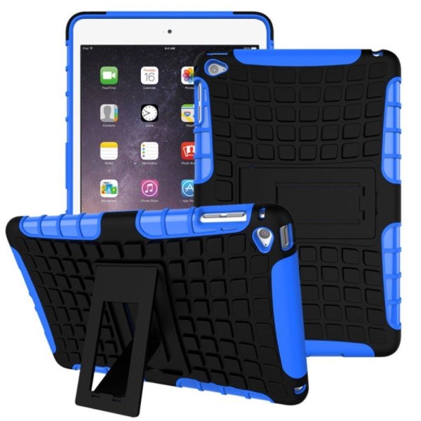 iPad Mini 4 2-i-1 hybridskal med kickstand - Blå Blå