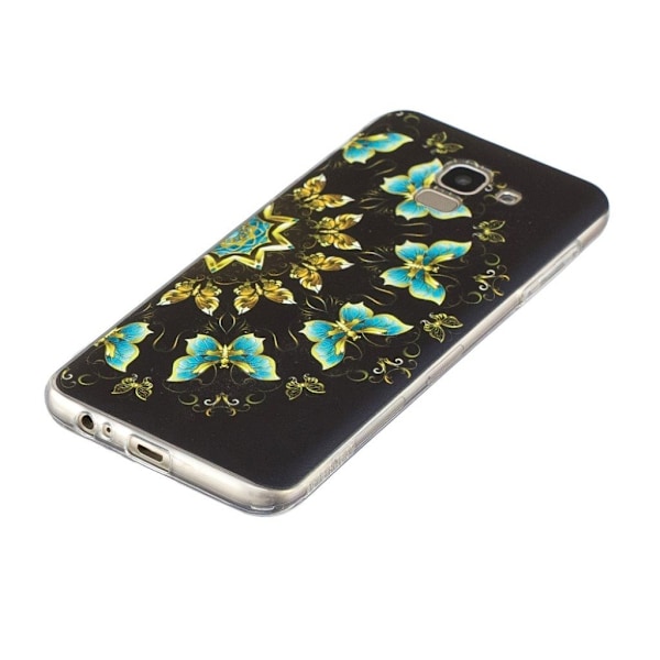 Butterfly läder Samsung Galaxy J6 (2018) fodral - Flerfärgad multifärg