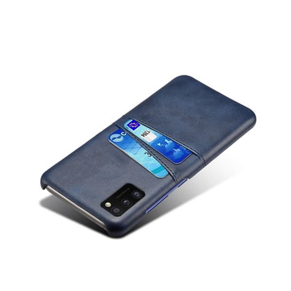 Dual Card Cover - Samsung Galaxy A41 - Mørkeblå Blue