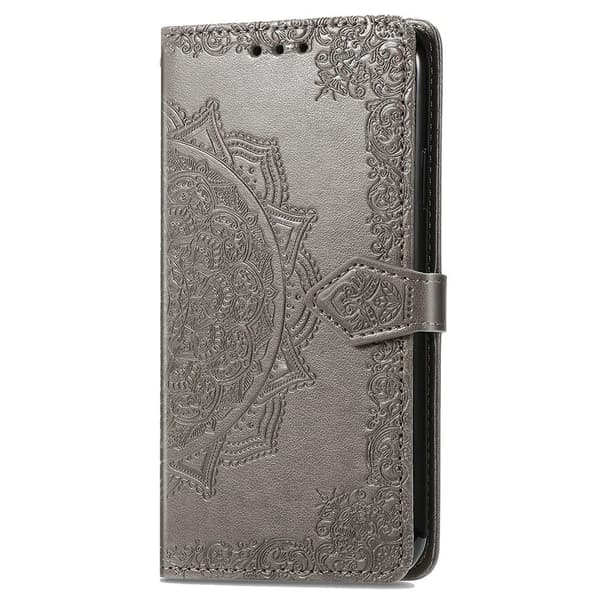 Mandala HMD Pulse Pro nahkakotelo - Harmaa Silver grey
