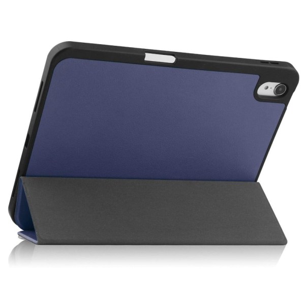 iPad 10.9 (2022) tri-fold leather case - Blue Blå