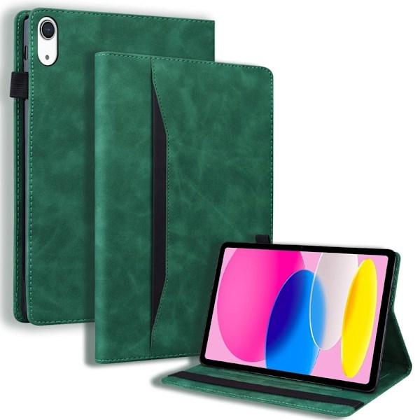 iPad 10.9 (2022) Business folio nahkakotelo - Vihreä Green