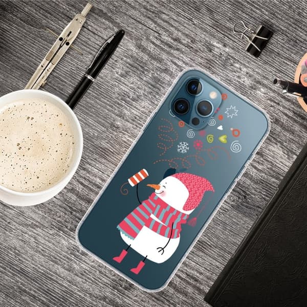 Juleveske til iPhone 13 Pro Max - Snømann Og Snømann Multicolor