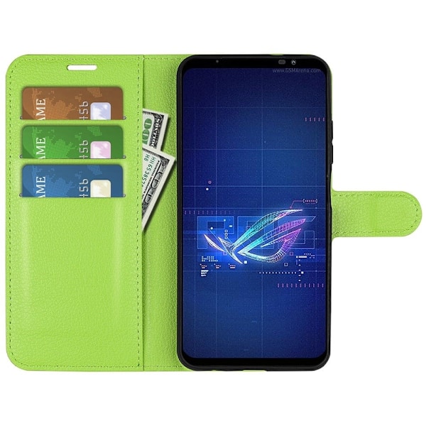 Klassisk ASUS Rog Phone 6 Flip Etui - Grøn Green