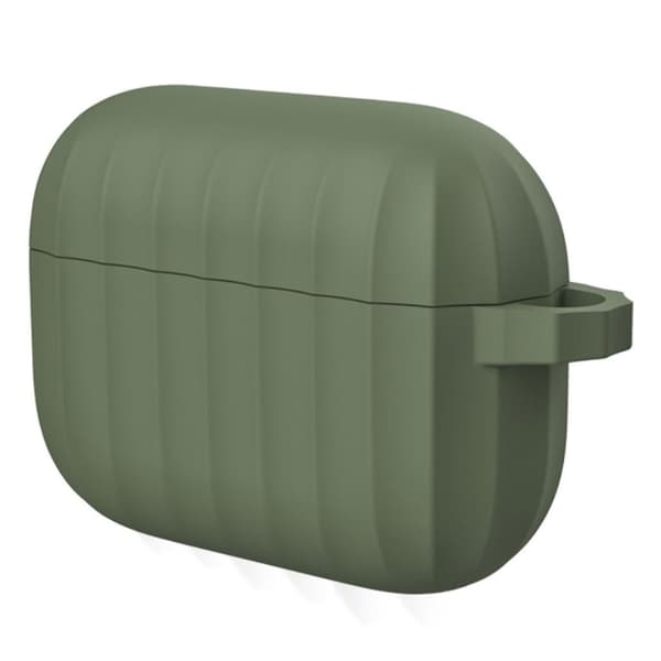 DIROSE AirPods Pro holdbart silikoneetui - Militærgrøn Green