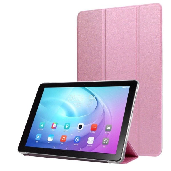 Samsung Galaxy Tab A7 10.4 (2020) kolminkertainen nahkainen kotelo - Pinkki Pink