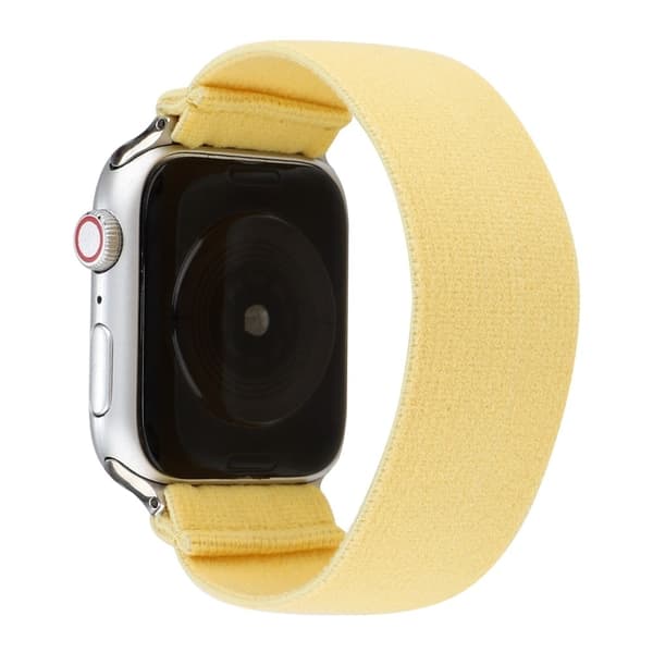Apple Watch Series 8 (45 mm) / Watch Ultra enkel elastisk nylonrem - Lys Gul Yellow