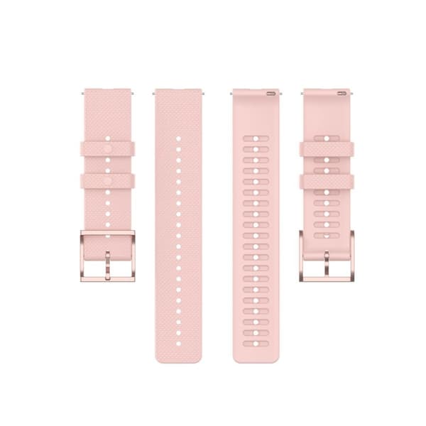 Silikonbånd med etset mønster til Polar-klokke - Rosa Pink