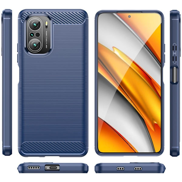 Carbon Flex Etui Xiaomi Mi 11X / 11x Pro / K40 Pro Plus - Blå Blue