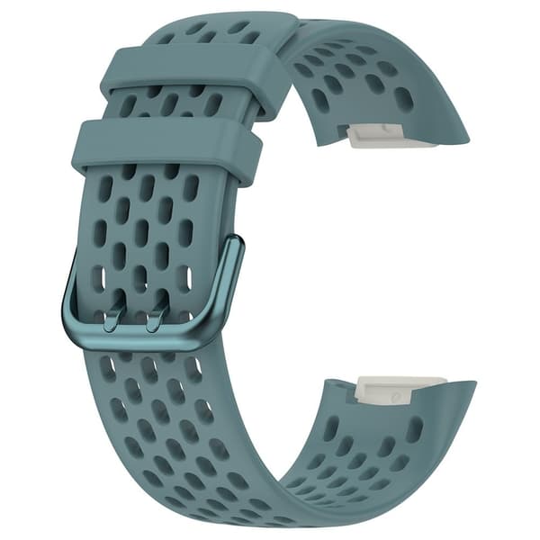 Fitbit Charge 6 / Charge 5 ersättningsarmband andningsbart armband för smartklocka i silikon - Blå Blå