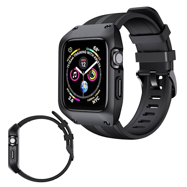 Apple Watch Series 5 44mm silikone Urrem - Sort Black
