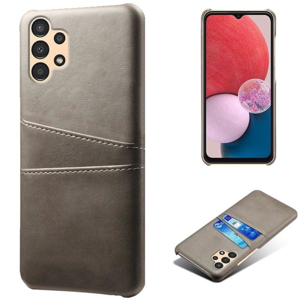 Samsung Galaxy A13 4G skal med korthållare - Silver/Grå Silvergrå