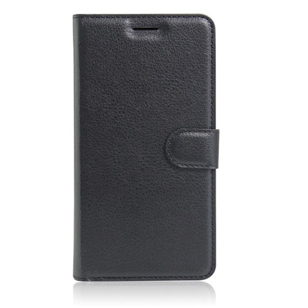 Davidsen Litchi Skinn Läderfodral för iPhone 7 Plus / 8 Plus - Svart Svart