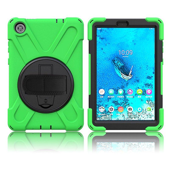 Silicone case with a 360 swivel for Lenovo Tab M8 - Green Green