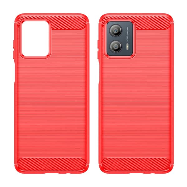 Carbon Flex Suojakotelo Motorola Moto G53 - Punainen Red
