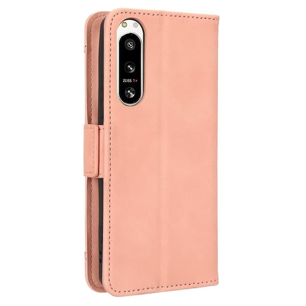 Modernt Sony Xperia 5 IV fodral med plånbok - Rosa Rosa